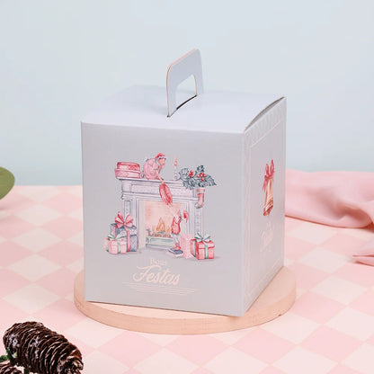 Caixa para Panetone Fechado Doce Natal (10 unidades)