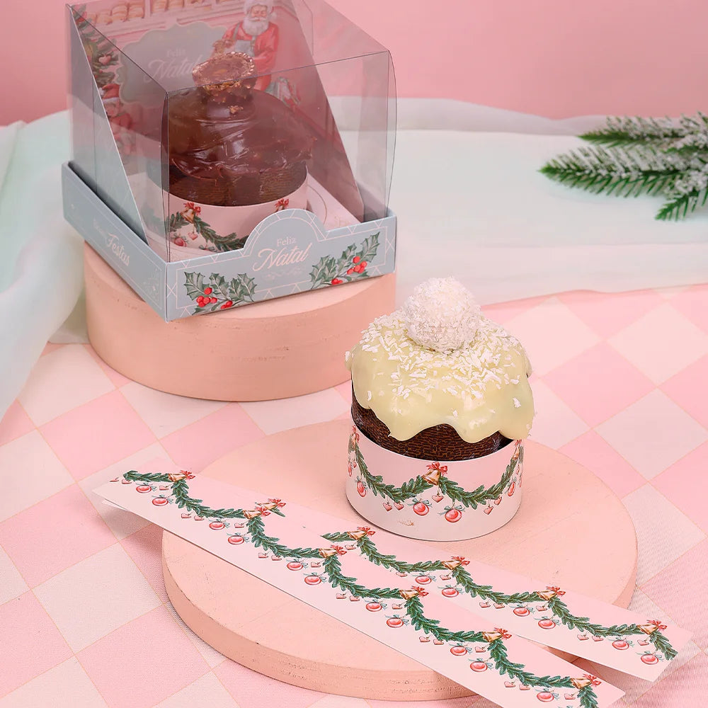 Cinta para Mini Panetone Doce Natal (20 unidades)