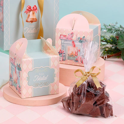 Lembrancinha 9x9x9cm Doce Natal (10 unidades)- caixinha