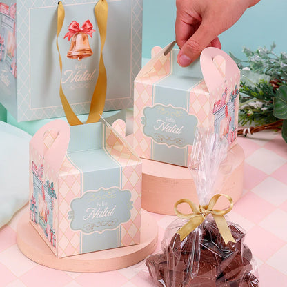 Lembrancinha 9x9x9cm Doce Natal (10 unidades)- caixinha