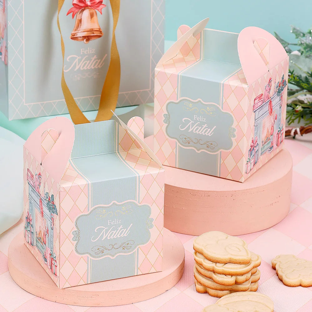 Lembrancinha 9x9x9cm Doce Natal (10 unidades)- caixinha