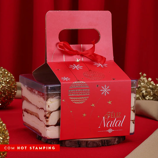 Alça para Cake Box 14x14cm Luz (10 unidades)