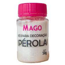 Pó Comestível Para Decoração Confeitaria Perola 50gr Mago