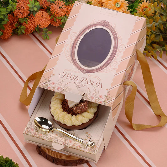 5 CAIXA P/ OVO COLHER PREMIUM COM ALÇAS 250/350/500G ACOLHER 5594 ( PASCOA JANGO 2026 )
